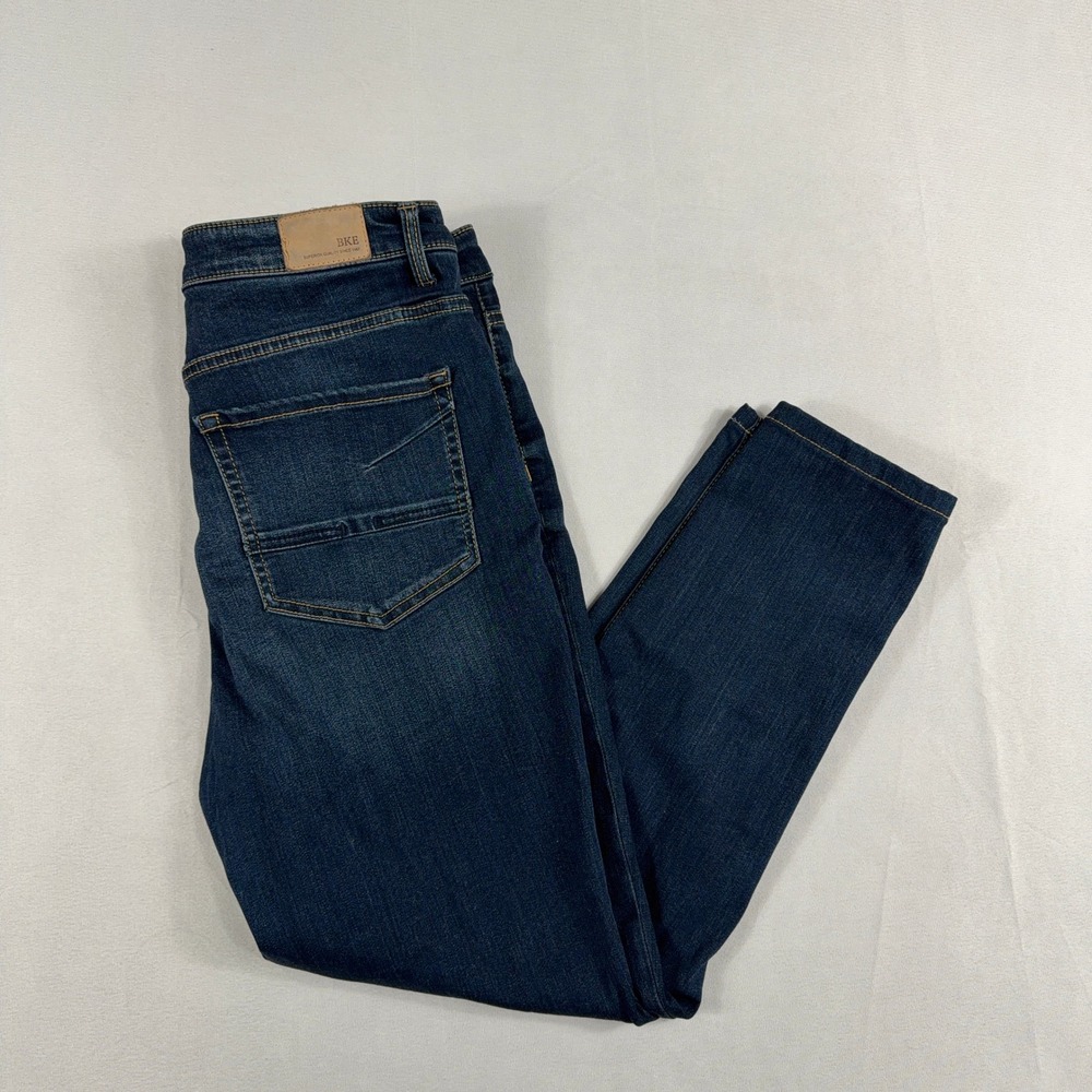 BKE Parker High Rise Skinny Jeans Dark Wash Universal Fit Womens 32 ABK298